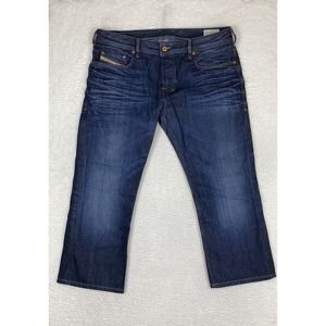 Diesel ZATINY 36x25 BOOTCUT Wash 0073N Button Fly Denim Jeans Hemmed